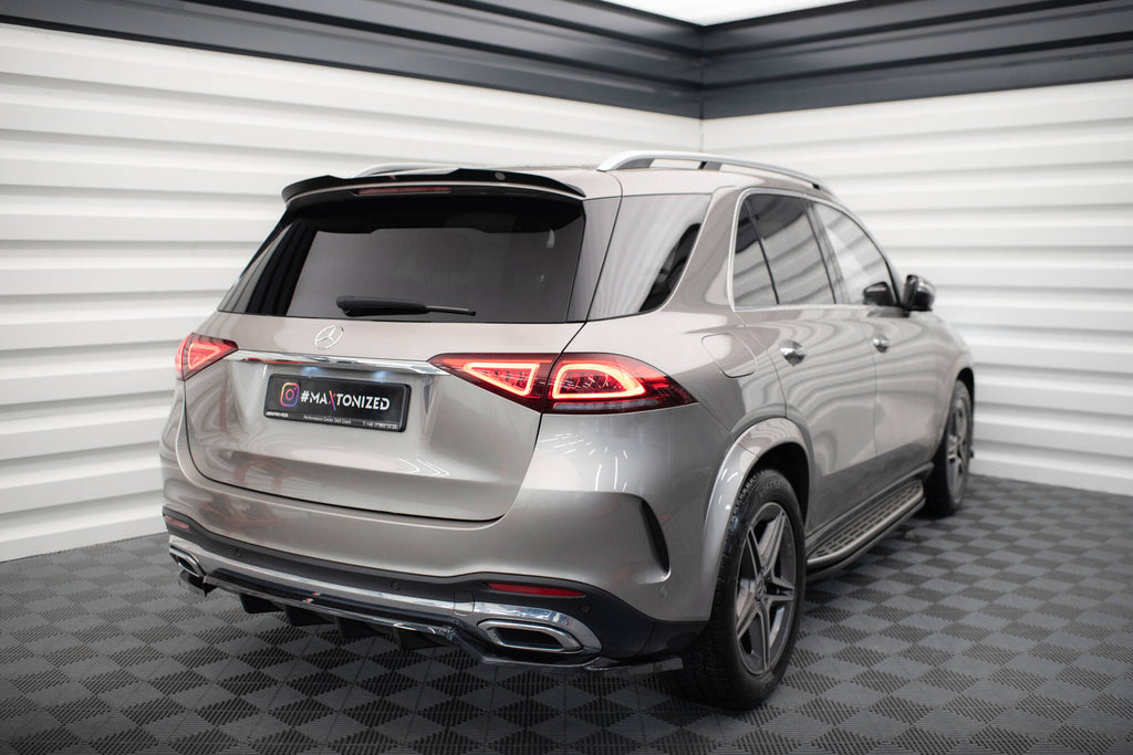 Maxton Design Spoiler CAP passend für Mercedes-Benz GLE SUV AMG-Line / AMG W167 / W167 Facelift schwarz Hochglanz