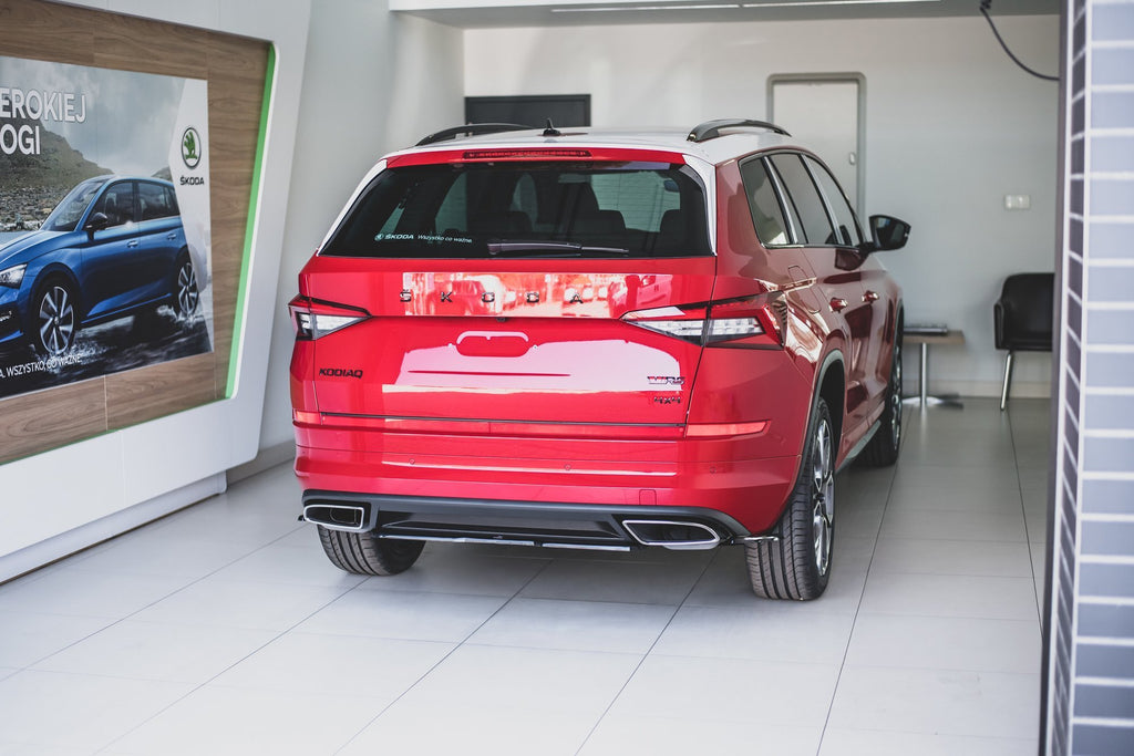 Maxton Design Heckansatz Skoda Kodiaq RS Mk1 / Mk1 Facelift schwarz Hochglanz für Skoda Kodiaq Mk1