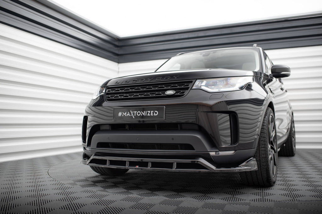 Maxton Design Street+ Spoilerlippe Front Ansatz passend für Land Rover Discovery HSE Mk5 schwarz Hochglanz
