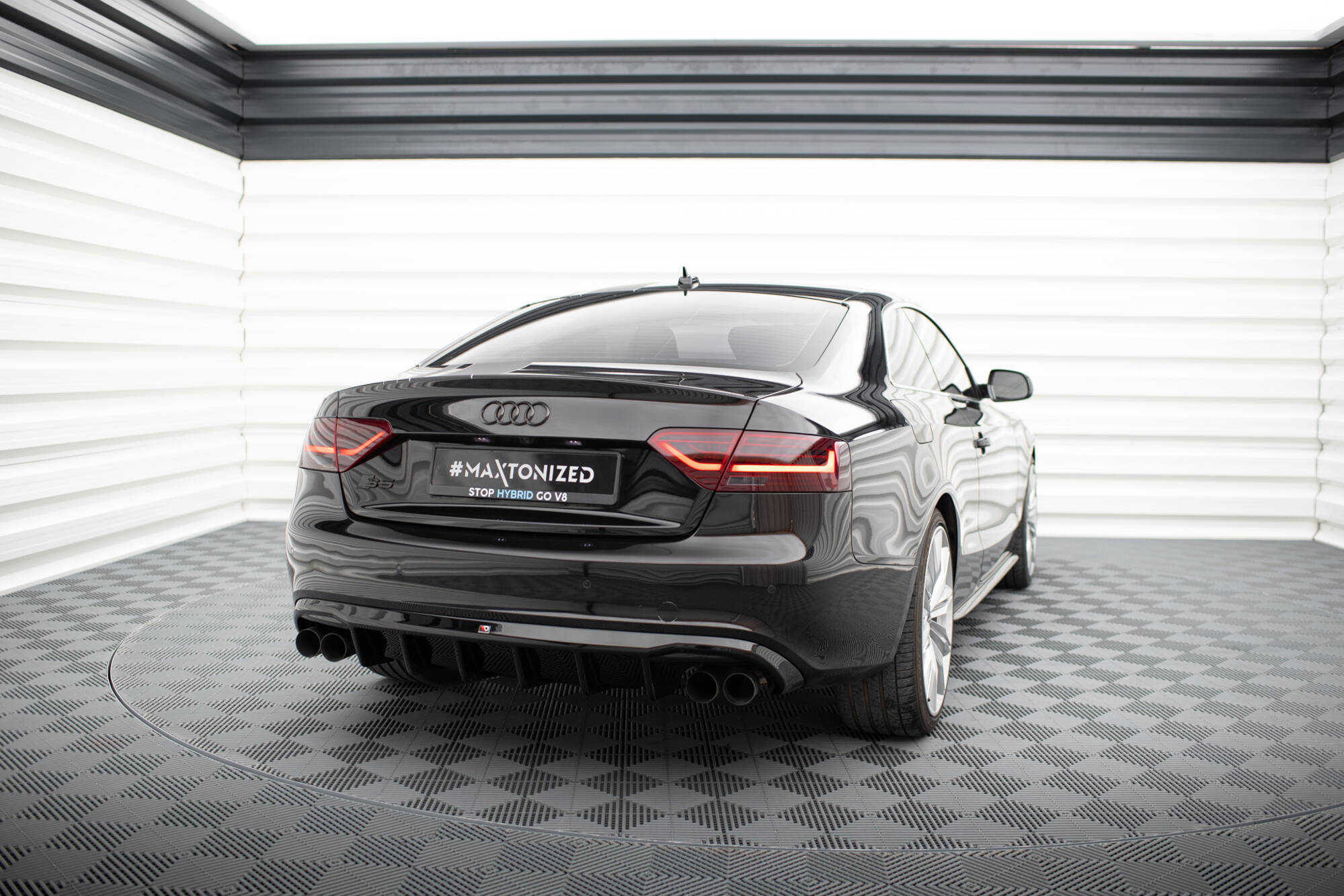 Maxton Design Diffusor Heck Ansatz passend für Audi S5 Coupe / Cabrio S-Line 8T