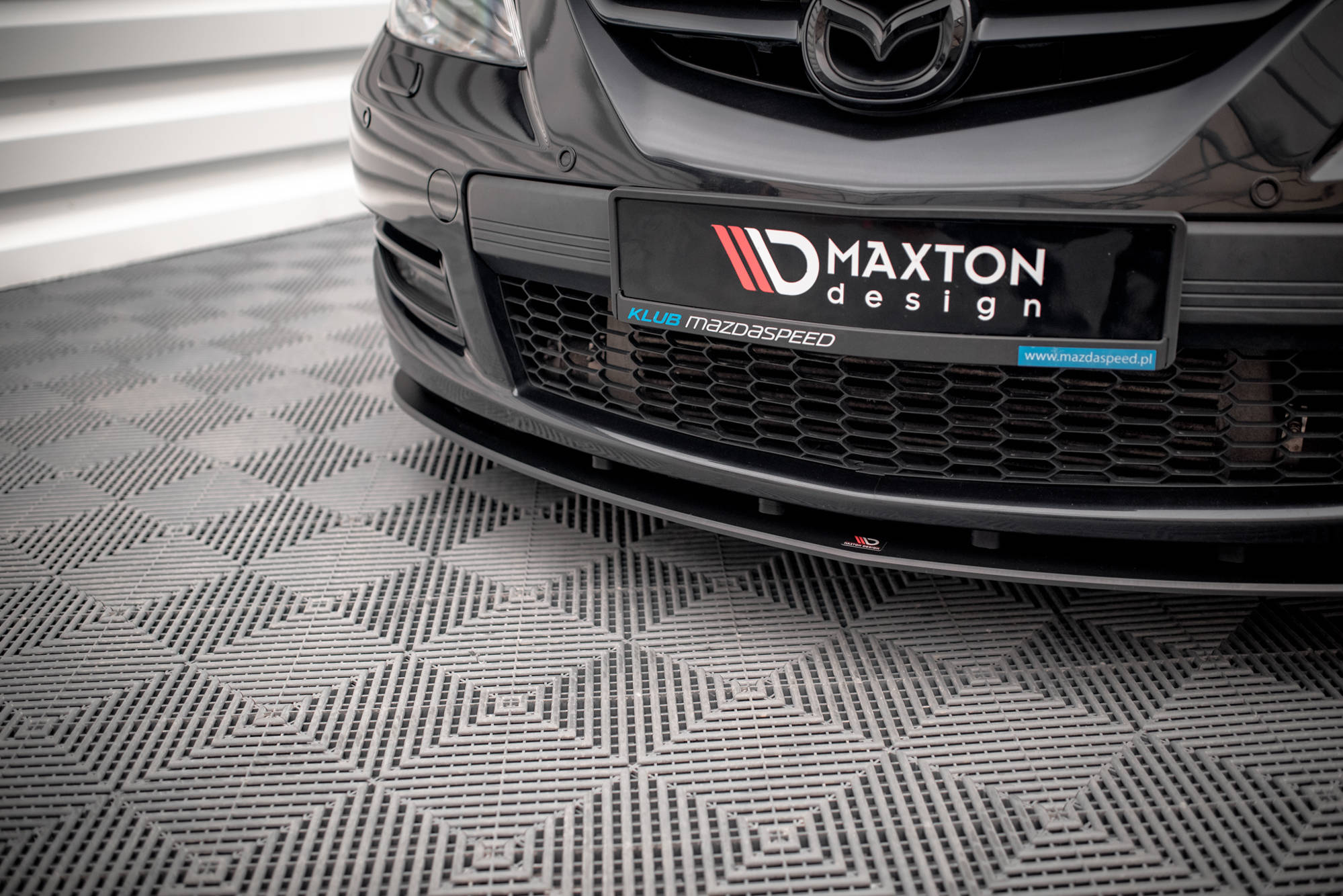 Maxton Design Street Pro Street+ Spoilerlippe Front Ansatz passend für Mazda 3 MPS Mk1