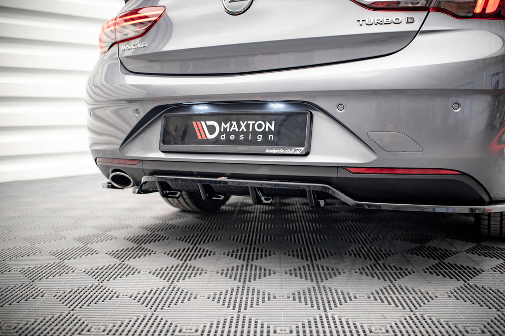 Maxton Design Street+ Mittlerer Diffusor RACE passend für Opel Insignia Mk2 schwarz Hochglanz