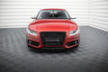 Maxton Design Street+ Spoilerlippe Front Ansatz passend für Audi S5 / A5 S-Line 8T schwarz Hochglanz