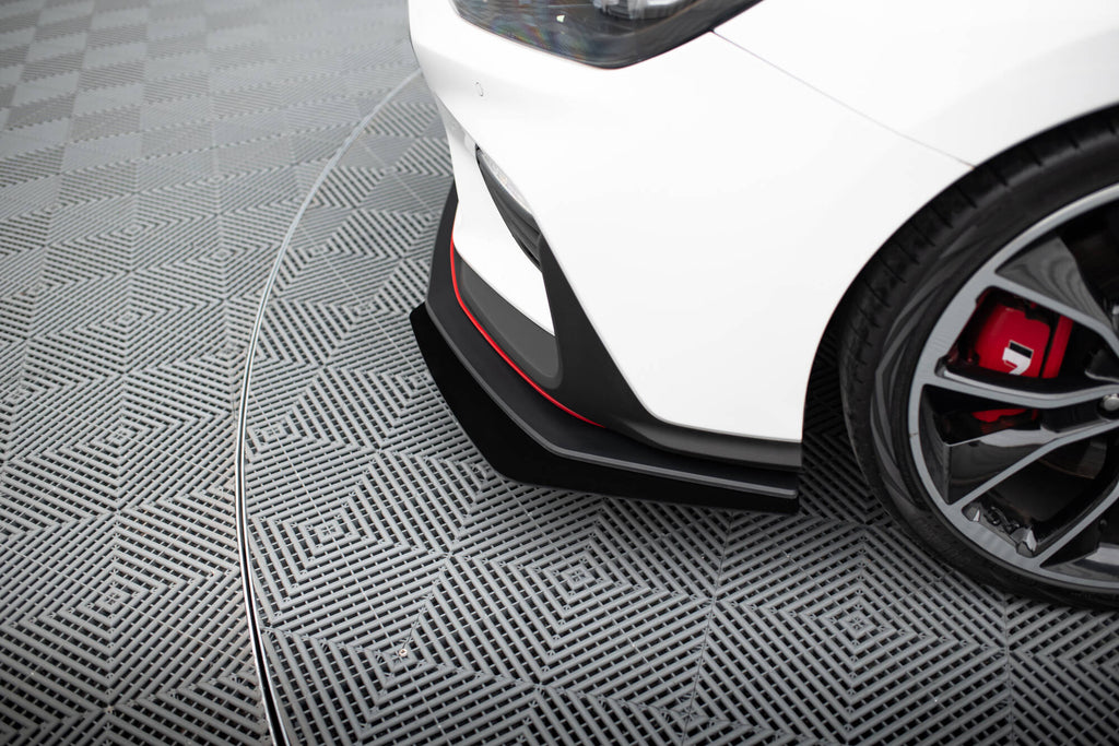Maxton Design Flaps Hyundai I30 N Mk3 Hatchback / Fastback schwarz Hochglanz für Hyundai I30 N Mk3
