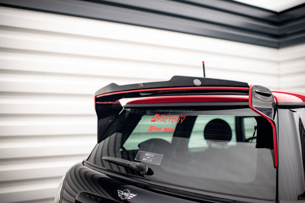 Maxton Design Spoiler CAP V.2 passend für Mini Cooper John Cooper Works R56 schwarz Hochglanz