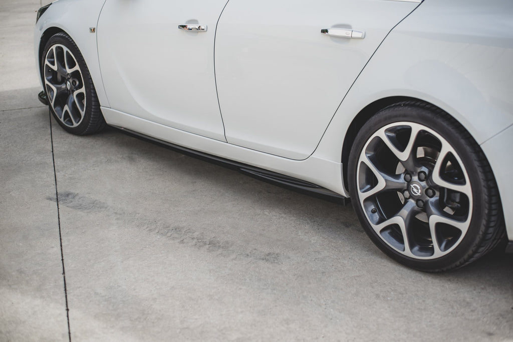 Maxton Design Street+ Seitenschweller Leisten passend für Opel Insignia Mk. 1 OPC schwarz Hochglanz