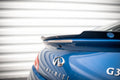 Maxton Design Spoiler CAP passend für Infiniti G37 Coupe schwarz Hochglanz