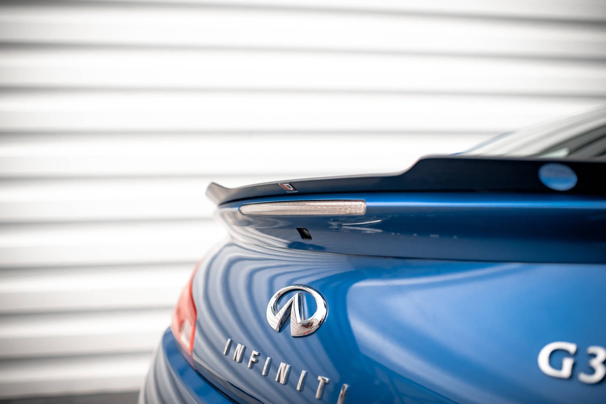 Maxton Design Spoiler CAP passend für Infiniti G37 Coupe schwarz Hochglanz
