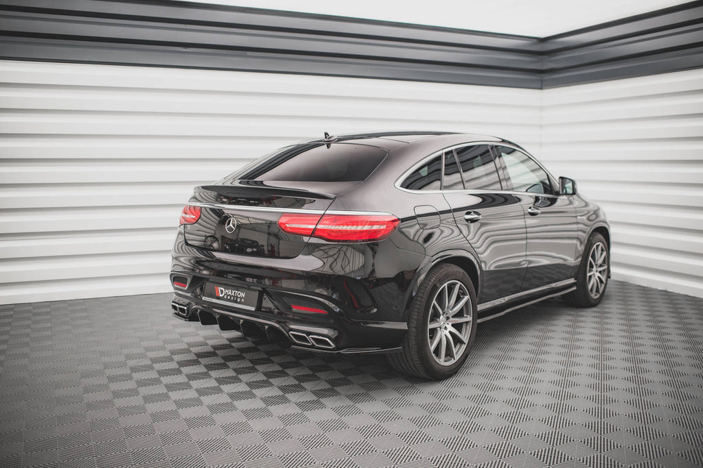 Maxton Design Heck Ansatz Flaps Diffusor V.1 passend für Mercedes-Benz GLE Coupe 63 AMG C292 schwarz Hochglanz