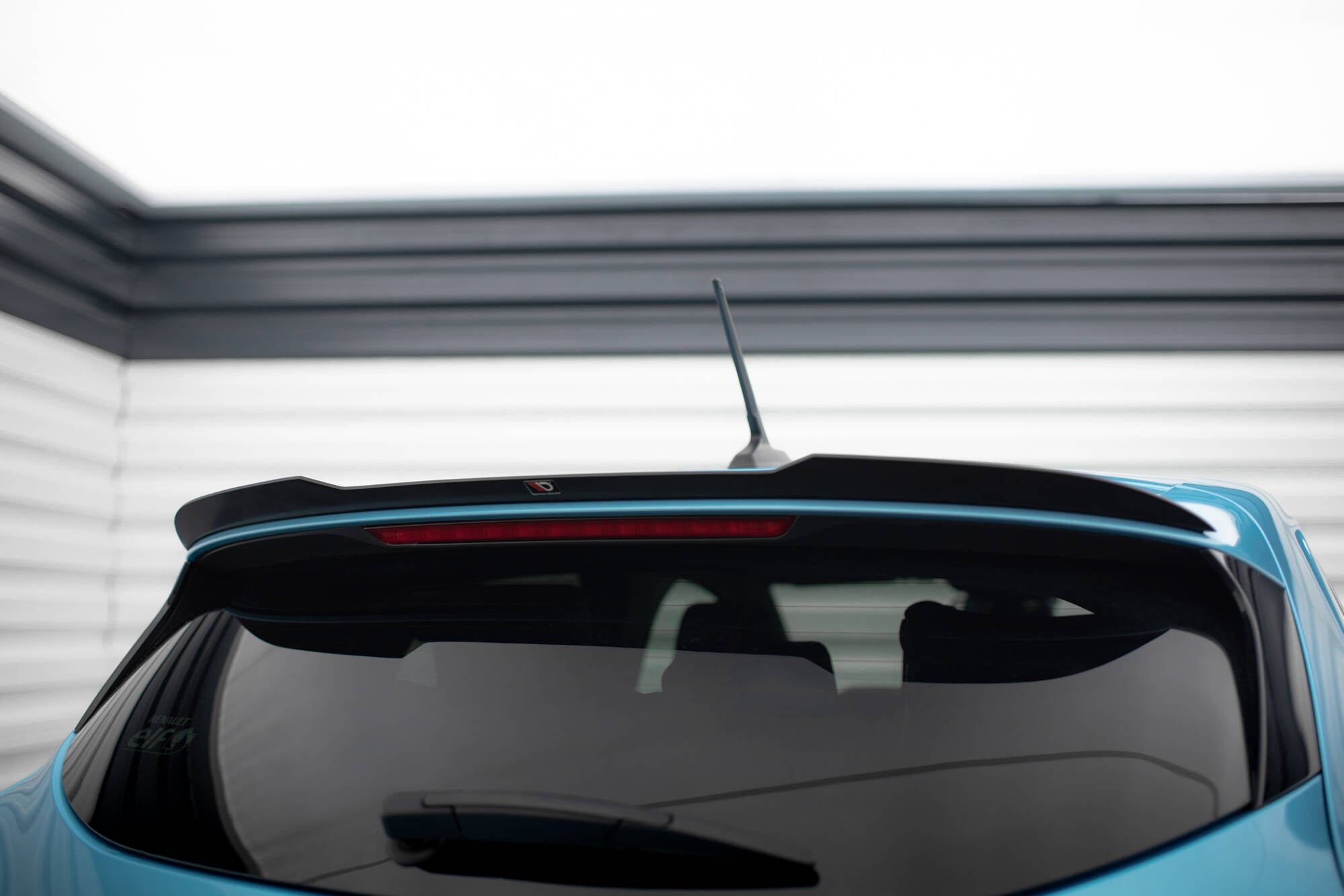 Maxton Design Spoiler CAP passend für Renault Clio Mk5 schwarz Hochglanz