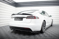 Maxton Design Spoiler CAP 3D passend für Tesla Model S Plaid Mk1 Facelift schwarz Hochglanz