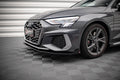 Maxton Design Front Stoßstange Flaps passend für Audi S3/A3 S-Line 8Y schwarz Hochglanz
