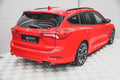Maxton Design Heck Ansatz Flaps Diffusor V.2 passend für Ford Focus ST-Line Kombi Mk4 schwarz Hochglanz
