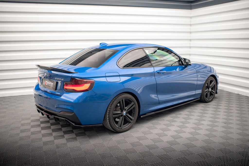 Maxton Design Street+ Seitenschweller Leisten passend für BMW 2 M-Paket F22 schwarz Hochglanz