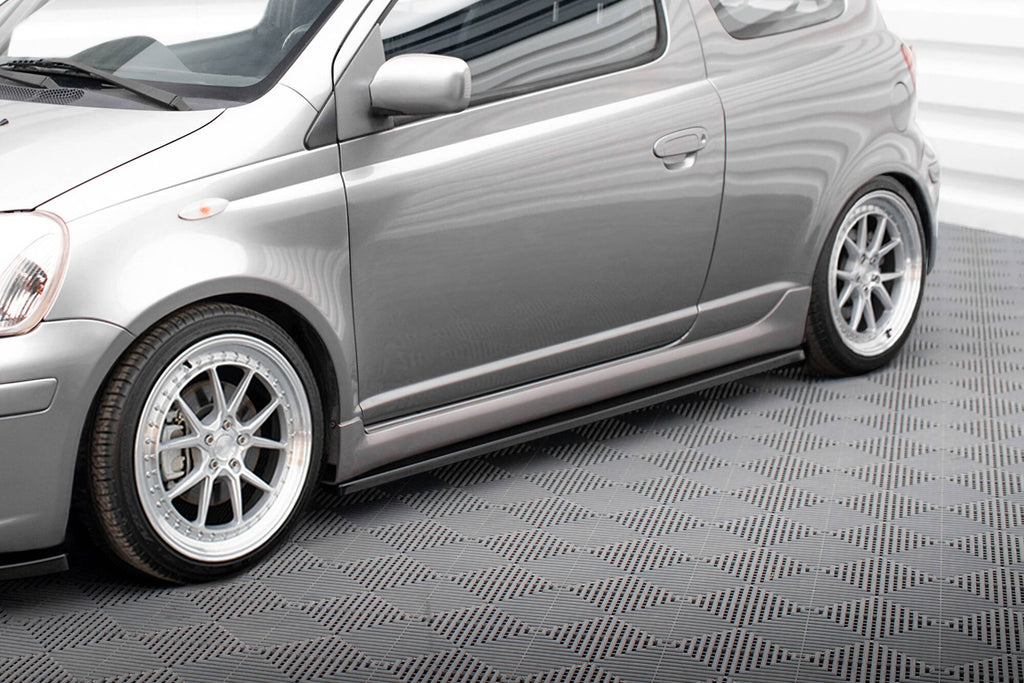 Maxton Design Street+ Seitenschweller Leisten passend für Toyota Yaris T-Sport Mk1 Facelift schwarz Hochglanz