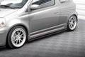 Maxton Design Street+ Seitenschweller Leisten passend für Toyota Yaris T-Sport Mk1 Facelift schwarz Hochglanz