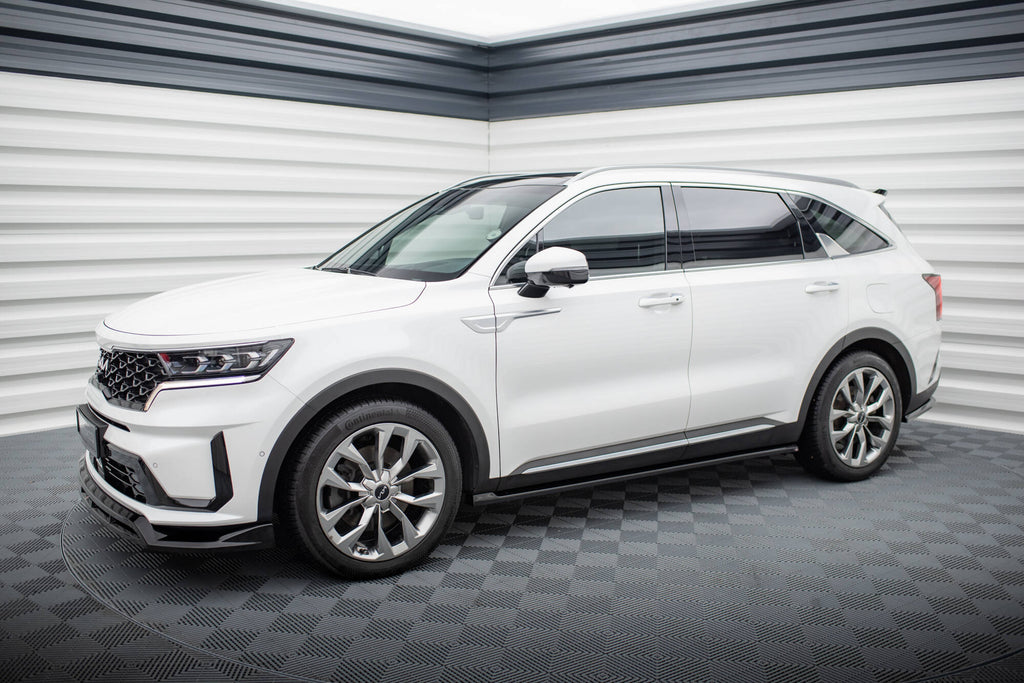 Maxton Design Street+ Seitenschweller Leisten passend für Kia Sorento Mk4 schwarz Hochglanz