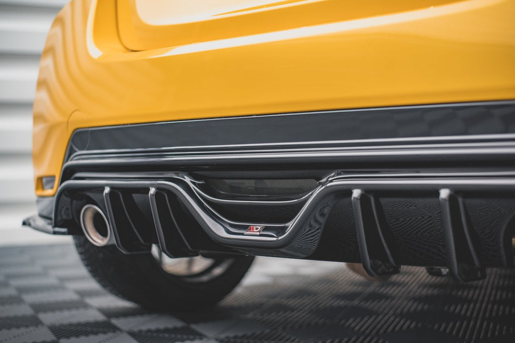 Maxton Design Diffusor Heck Ansatz passend für Toyota GR Yaris Mk4 schwarz Hochglanz