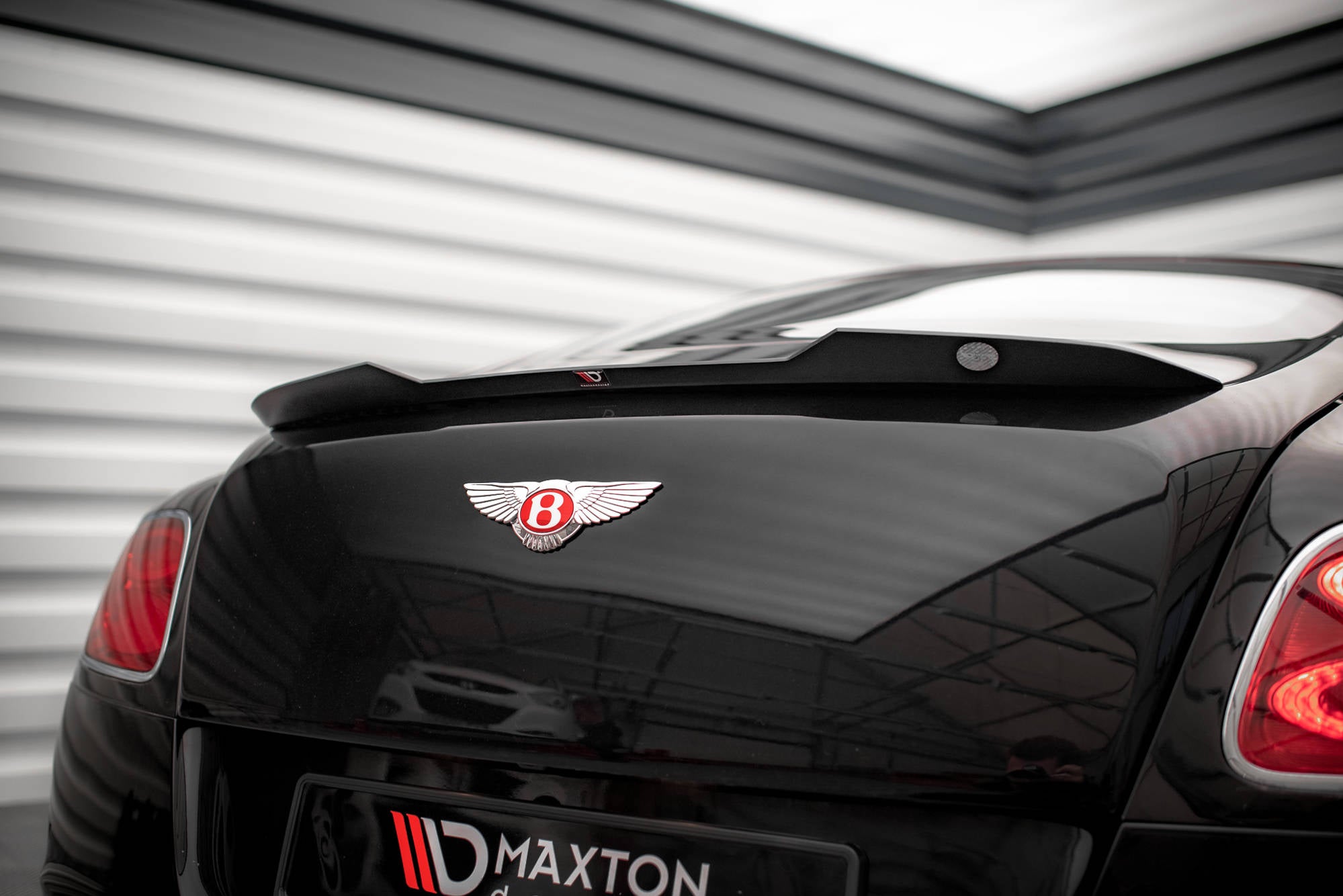 Maxton Design Spoiler CAP passend für Bentley Continental GT V8 S Mk2 schwarz Hochglanz