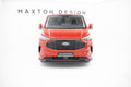 Maxton Design Street+ Spoilerlippe Front Ansatz V.2 passend für Ford Transit Custom / Tourneo Custom Mk2 schwarz Hochglanz