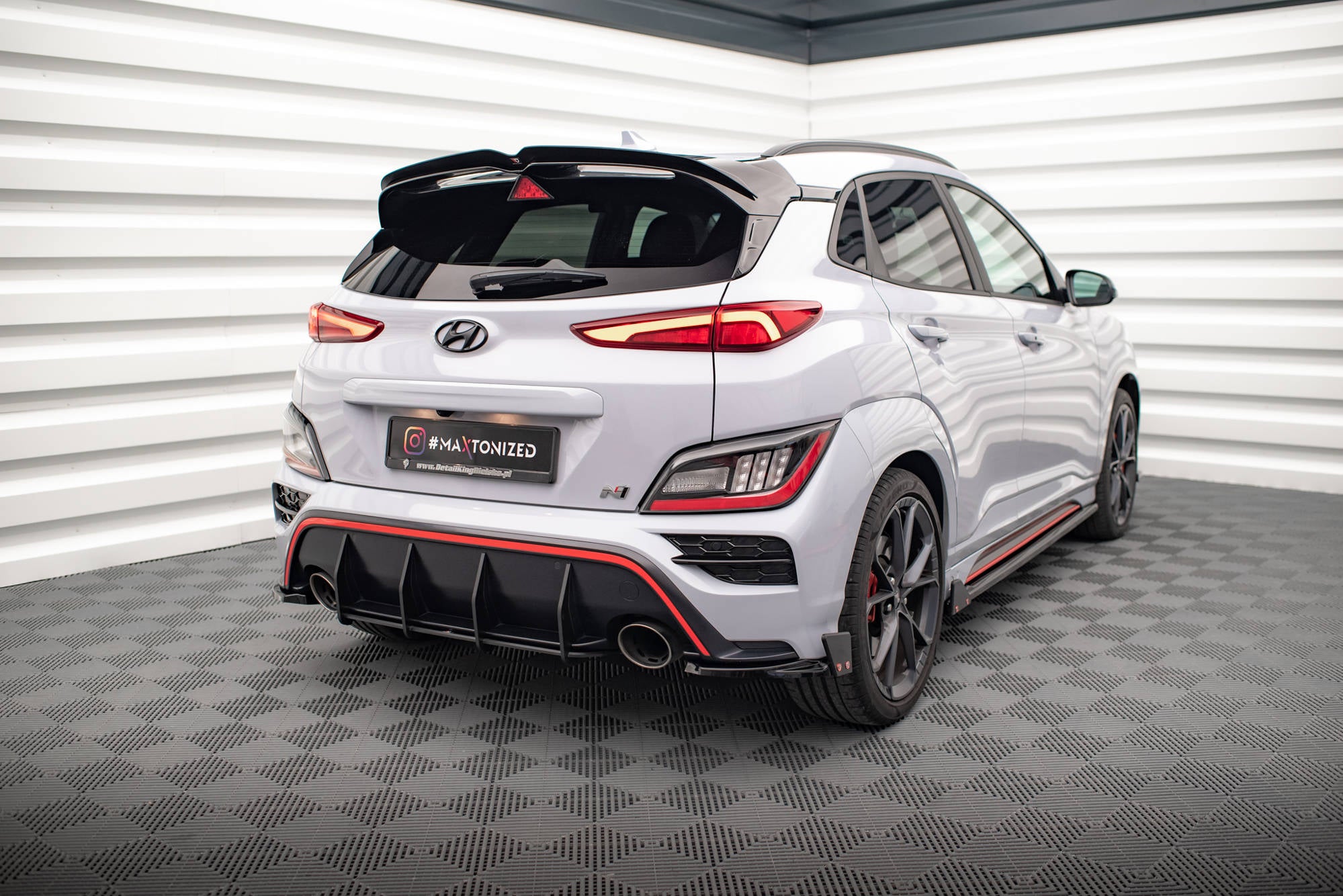Maxton Design Street Pro Heckschürze passend für Hyundai Kona N Mk1