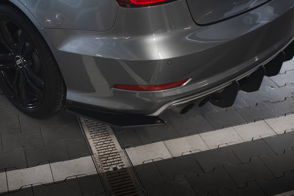 Maxton Design Street Pro Heck Ansatz Flaps Diffusor passend für Audi S3 Limousine 8V