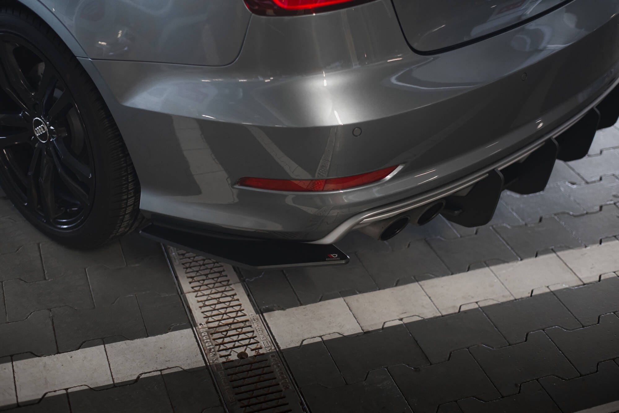 Maxton Design Street Pro Heck Ansatz Flaps Diffusor passend für Audi S3 Limousine 8V