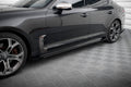 Maxton Design Seitenschweller Flaps passend für Kia Stinger GT / GT-Line / Standard Mk1 schwarz Hochglanz