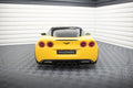 Maxton Design Heck Ansatz Flaps Diffusor passend für Chevrolet Corvette Widebody C6 schwarz Hochglanz
