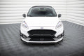 Maxton Design Street+ Spoilerlippe Front Ansatz V.2 passend für Ford Fiesta Mk8 ST / ST-Line schwarz Hochglanz