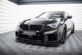 Maxton Design Front Stoßstange Flaps passend für BMW M2 G87 schwarz Hochglanz