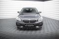 Maxton Design Street+ Spoilerlippe Front Ansatz V.1 passend für BMW 1er F40 schwarz Hochglanz