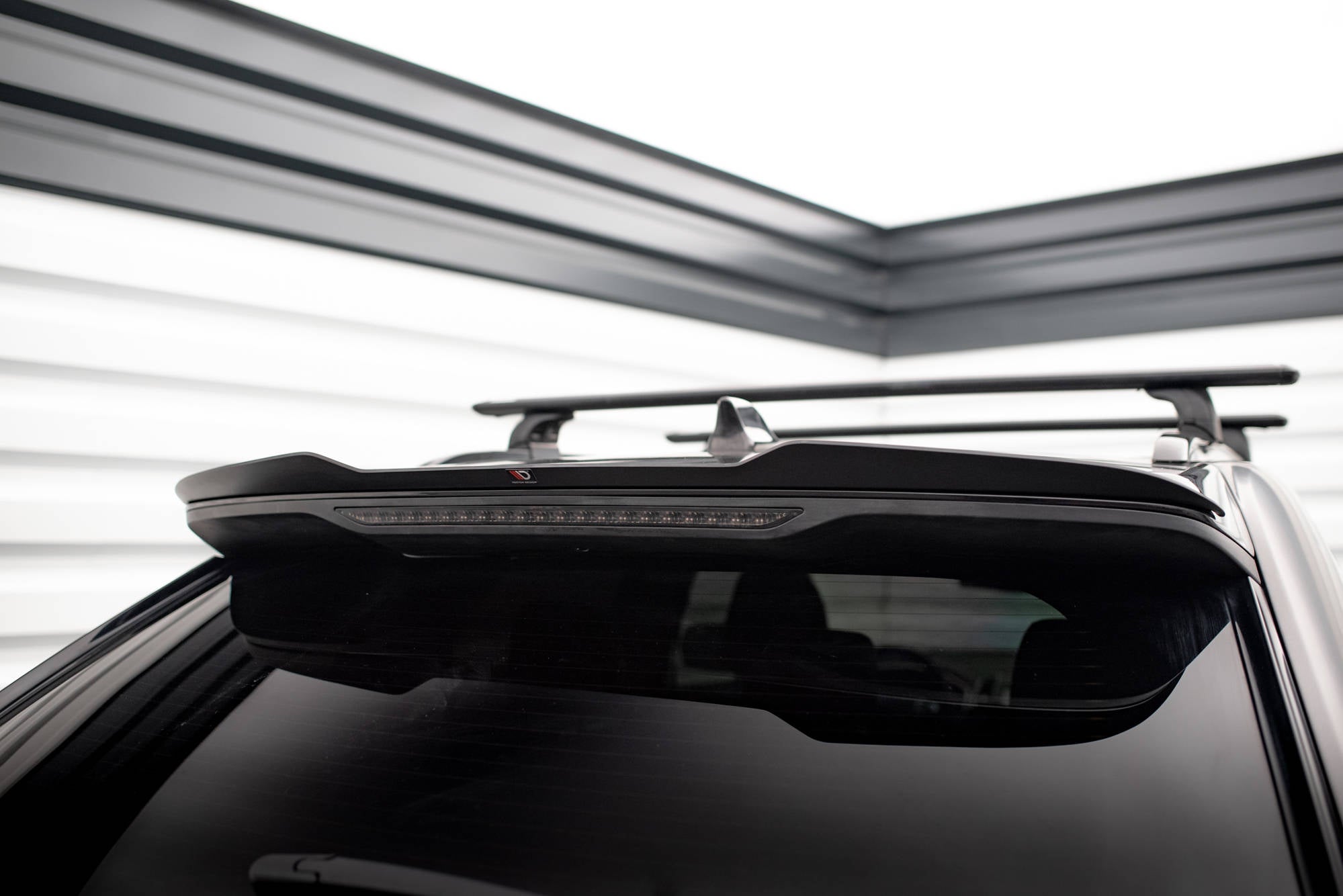 Maxton Design Spoiler CAP passend für Ford Edge Mk2 schwarz Hochglanz