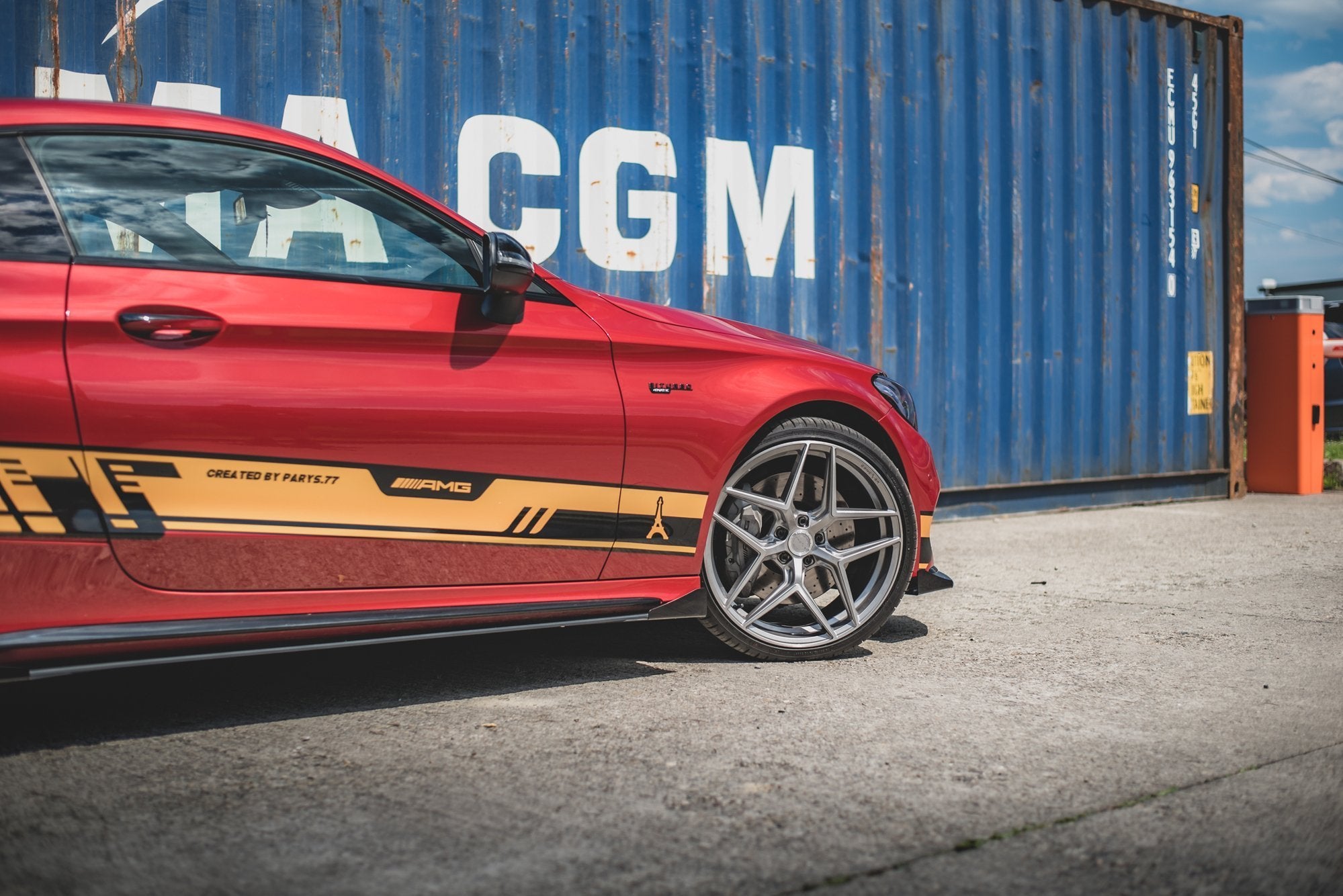 Maxton Design Street Pro Street+ Seitenschweller Leisten + Flaps passend für Mercedes-AMG C43 / AMG-Line Coupe C205 schwarz Hochglanz
