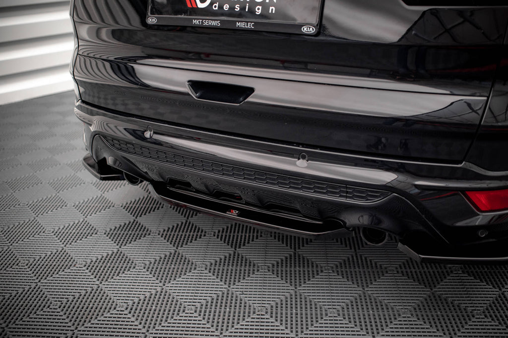 Maxton Design Heckansatz Ford Escape ST-Line Mk3 schwarz Hochglanz für Ford Escape Mk3