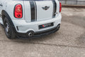 Maxton Design Mittlerer Diffusor Heck Ansatz für Mini Countryman Mk1 JCW schwarz matt