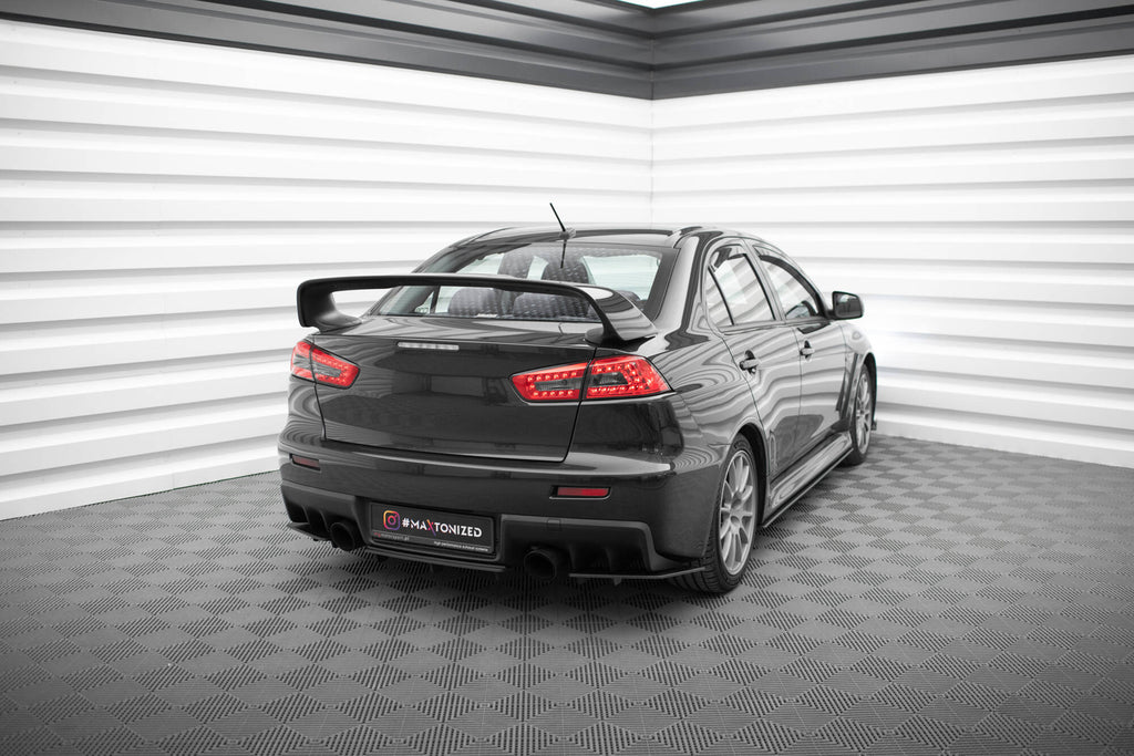 Maxton Design Street Pro Heck Ansatz Flaps Diffusor passend für Mitsubishi Lancer EVO X