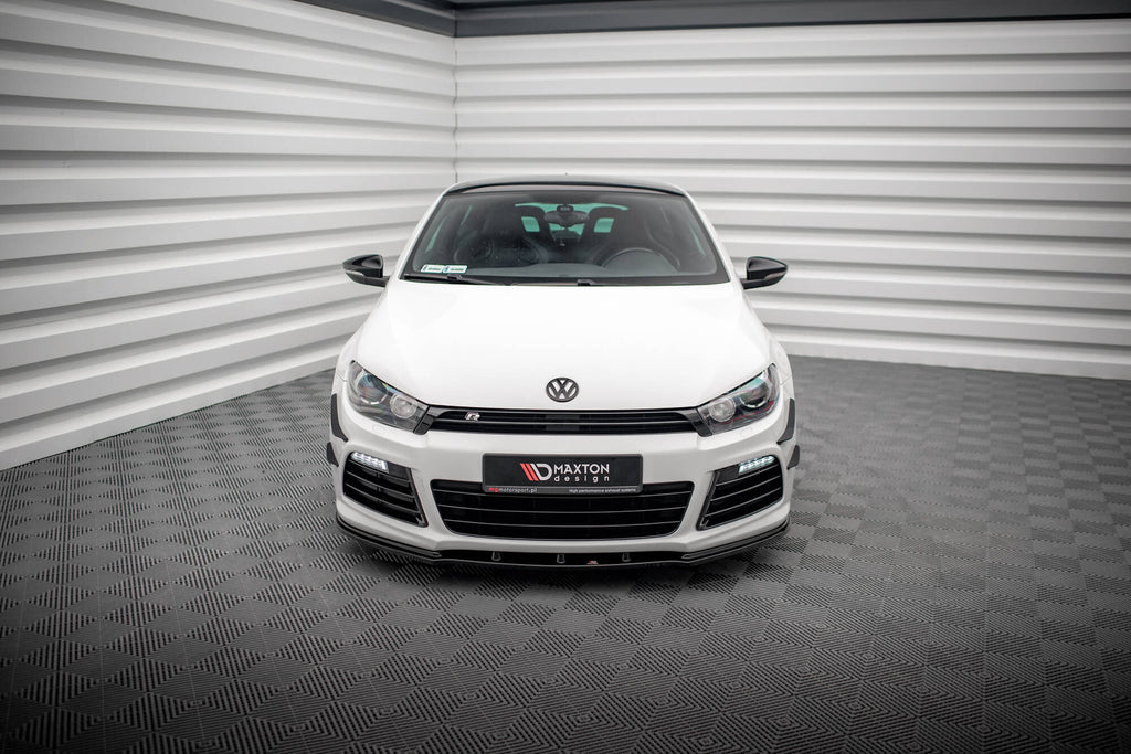 Maxton Design Street+ Spoilerlippe Front Ansatz passend für VW SCIROCCO R schwarz Hochglanz