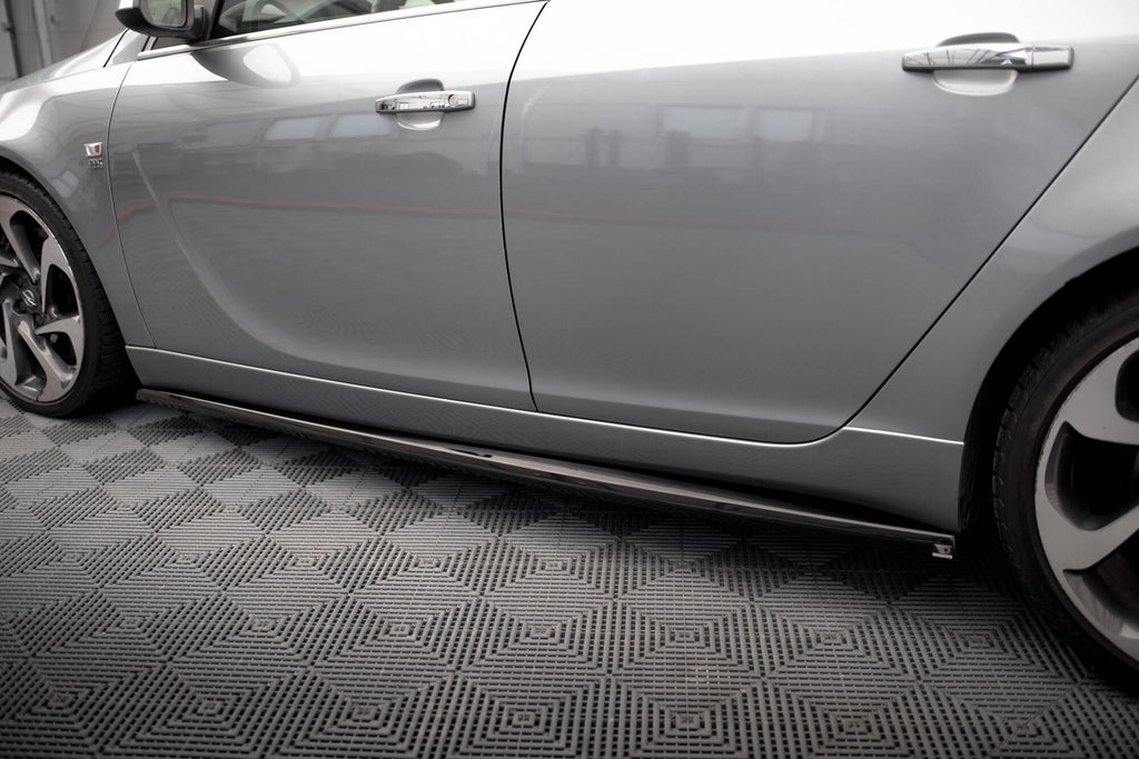 Maxton Design Street+ Seitenschweller Leisten passend für Opel Insignia OPC-Line Mk1 schwarz Hochglanz