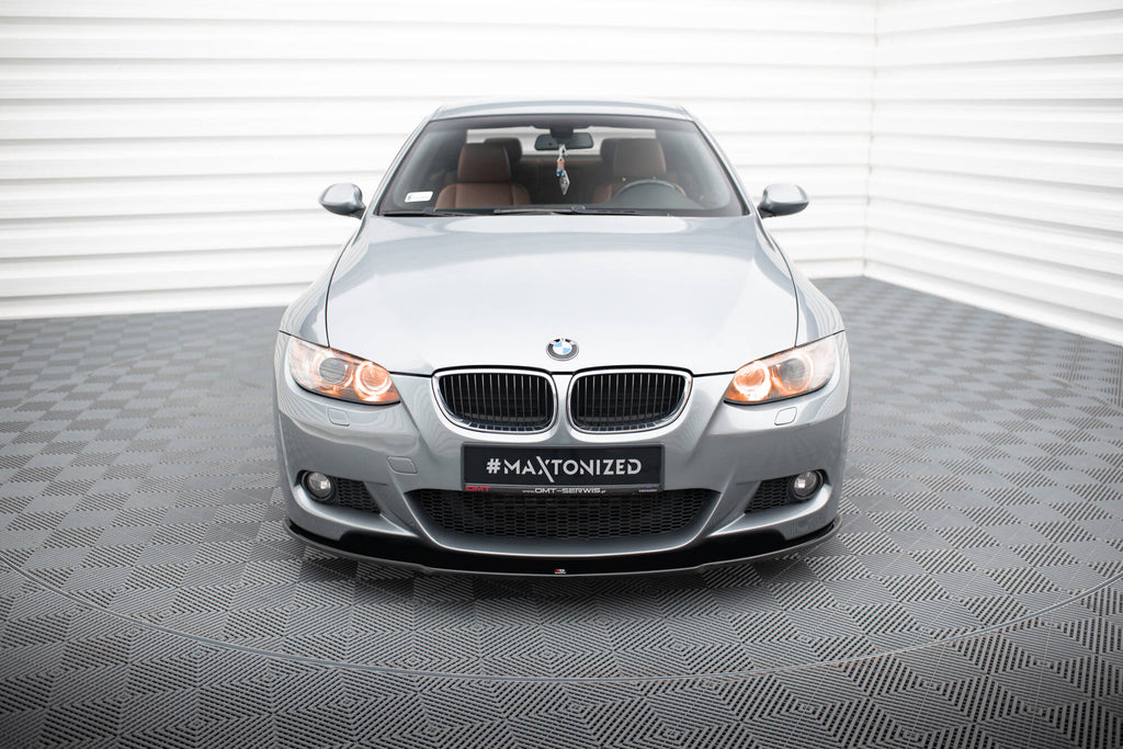 Maxton Design Street+ Spoilerlippe Front Ansatz passend für BMW 3er M-Paket E92 schwarz Hochglanz