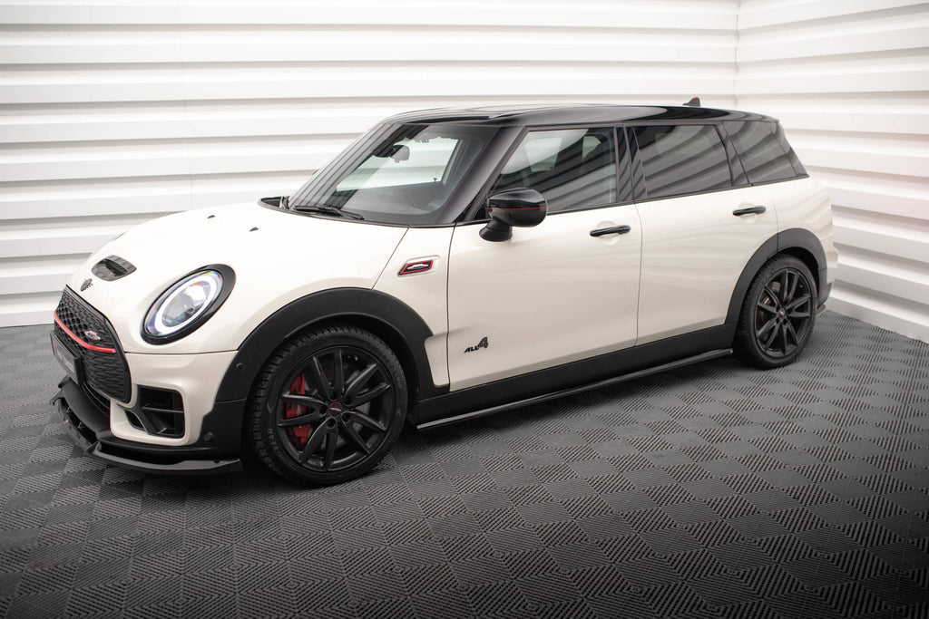 Maxton Design Street+ Seitenschweller Leisten passend für Mini Cooper Clubman John Cooper Works F54 Facelift schwarz Hochglanz