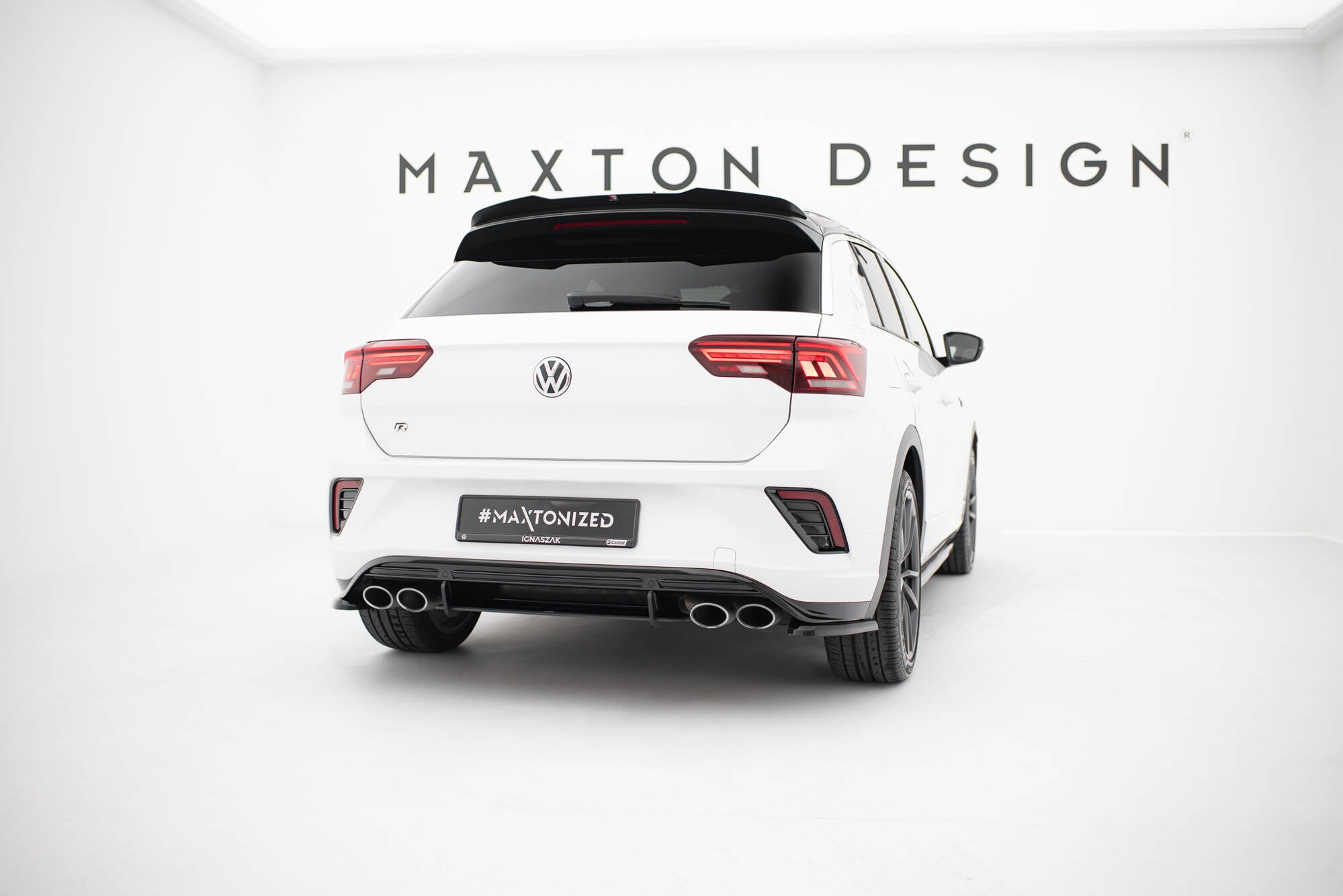 Maxton Design Street Pro Heckschürze passend für VW T-Roc R Mk1