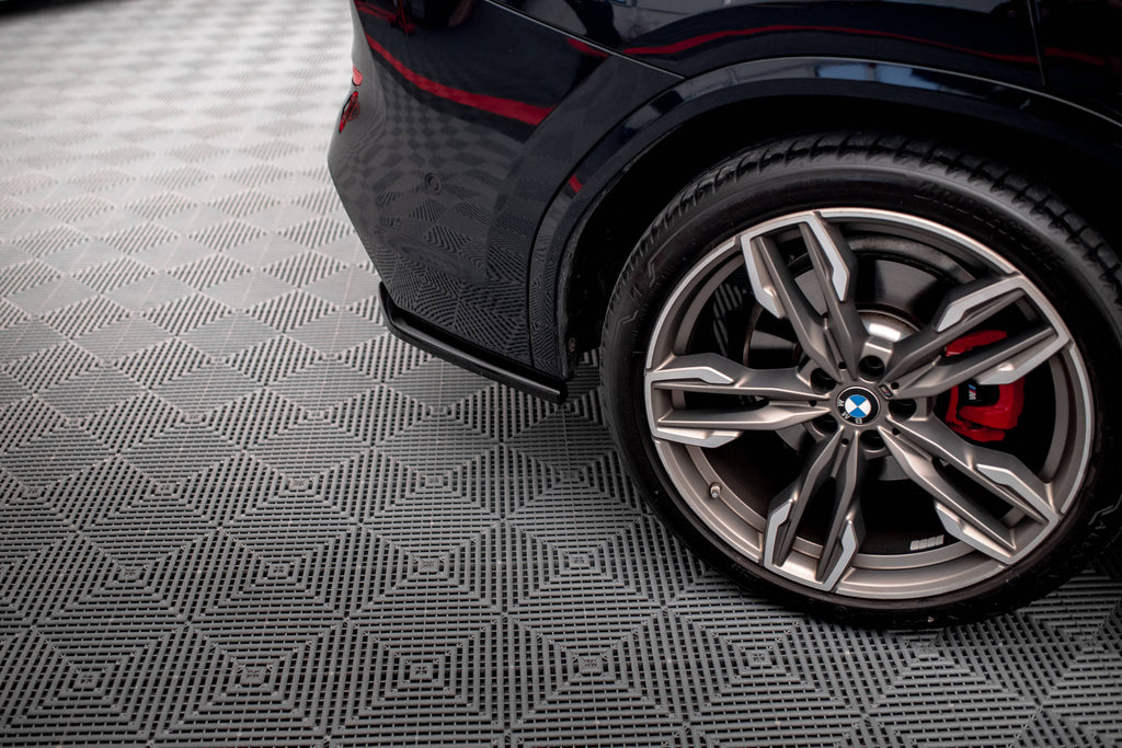 Maxton Design Heck Ansatz Flaps Diffusor passend für BMW X3 M40i / M40d G01 schwarz Hochglanz