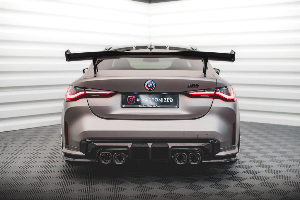 Maxton Design Prepreg Carbon Fiber Heck Ansatz Flaps Diffusor passend für BMW M4 G82 / G82 Facelift