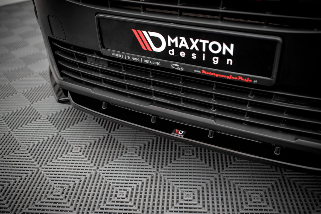 Maxton Design Street+ Spoilerlippe Front Ansatz passend für Peugeot Partner Mk3 schwarz Hochglanz