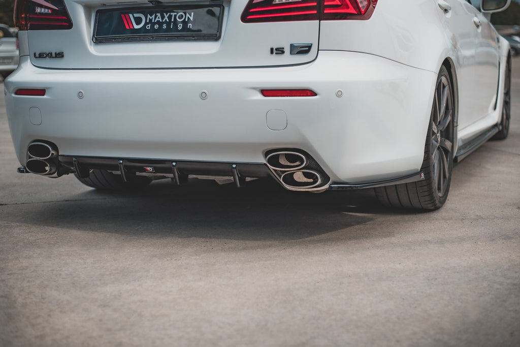 Maxton Design Diffusor Heck Ansatz passend für Lexus IS F Mk2 schwarz Hochglanz