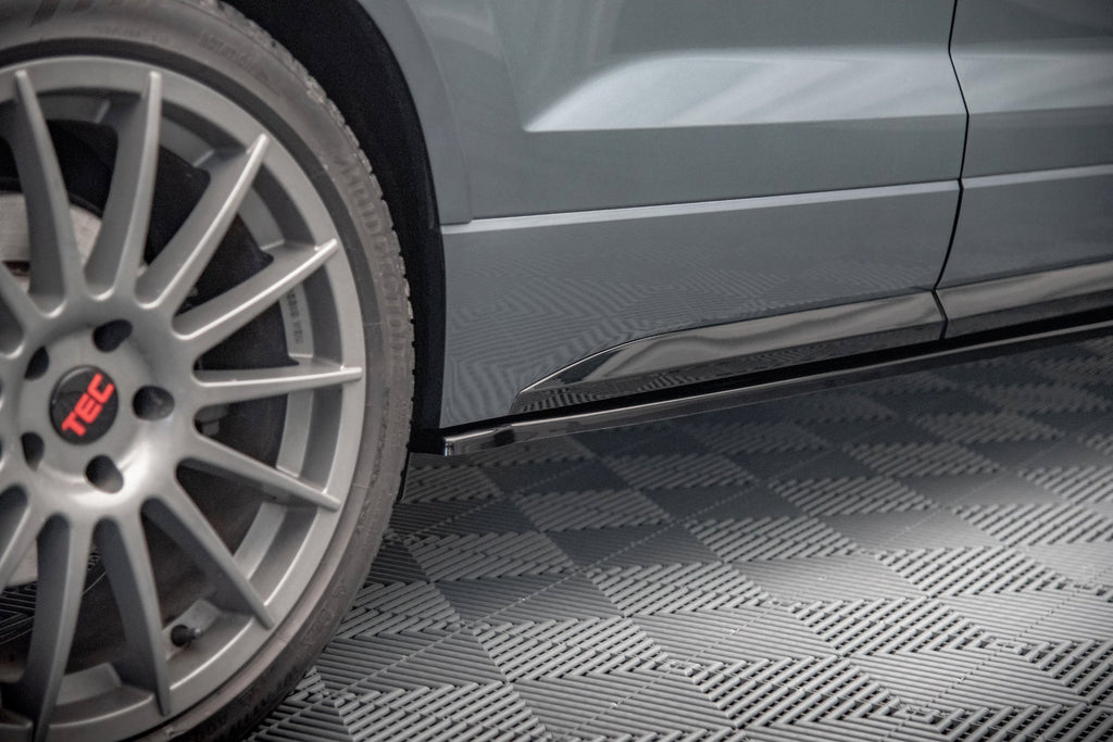 Maxton Design Street+ Seitenschweller Leisten passend für Cupra Ateca Mk1 / Mk1 Facelift schwarz Hochglanz
