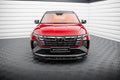 Maxton Design Street+ Spoilerlippe Front Ansatz V.2 passend für Hyundai Tucson N-Line Mk4 schwarz Hochglanz