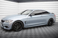 Maxton Design Seitenschweller Flaps passend für BMW 4er Coupe / Gran Coupe / Cabrio M-Paket F32 / F36 / F33 schwarz Hochglanz