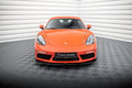 Maxton Design Street+ Spoilerlippe Front Ansatz V.2 passend für Porsche 718 Cayman 982c schwarz Hochglanz